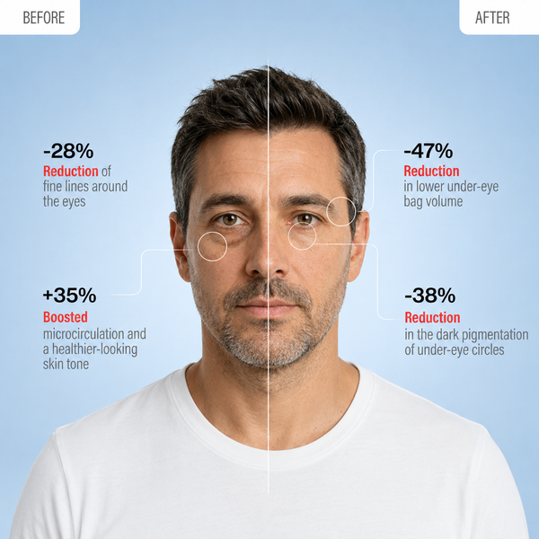 KireiEyes® 2-in-1 Red Light Therapy + EMS To Erase Eye Bags for Men