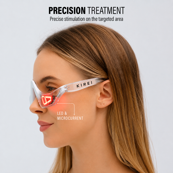 KireiEyes® 2-in-1 Rotlichttherapie + EMS zur Entfernung von Tränensäcken