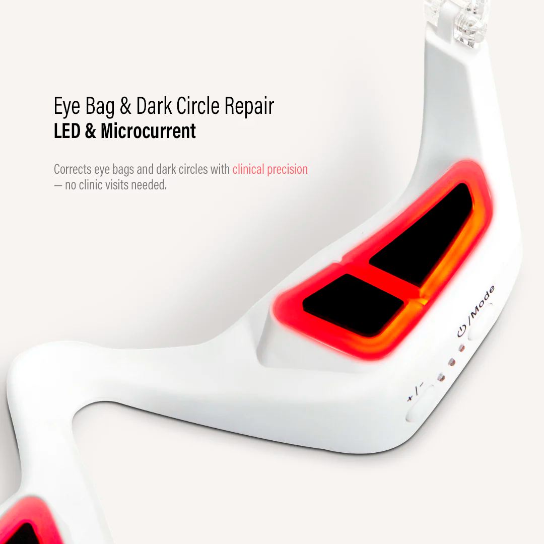 KireiEyes® 2-in-1 Rotlichttherapie + EMS zur Entfernung von Tränensäcken